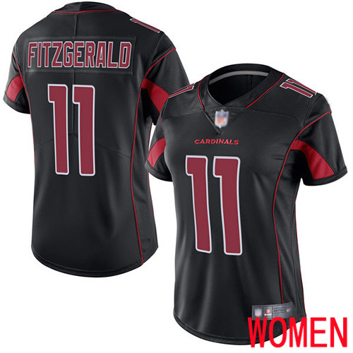 Arizona Cardinals Limited Black Women Larry Fitzgerald Jersey NFL Football #11 Rush Vapor Untouchable->youth nfl jersey->Youth Jersey